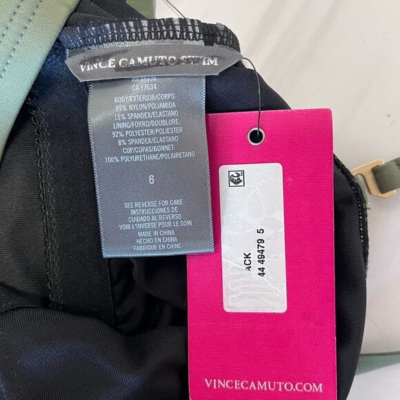 NWT Vince Camuto | Floral Lace Back Bandeau One Piece Swimsuit Pacific Grove 6 - Picture 7 of 10